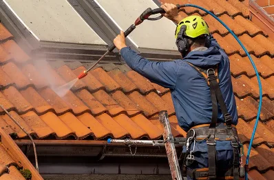 Démoussage et hydrofuge de toiture à Davézieux